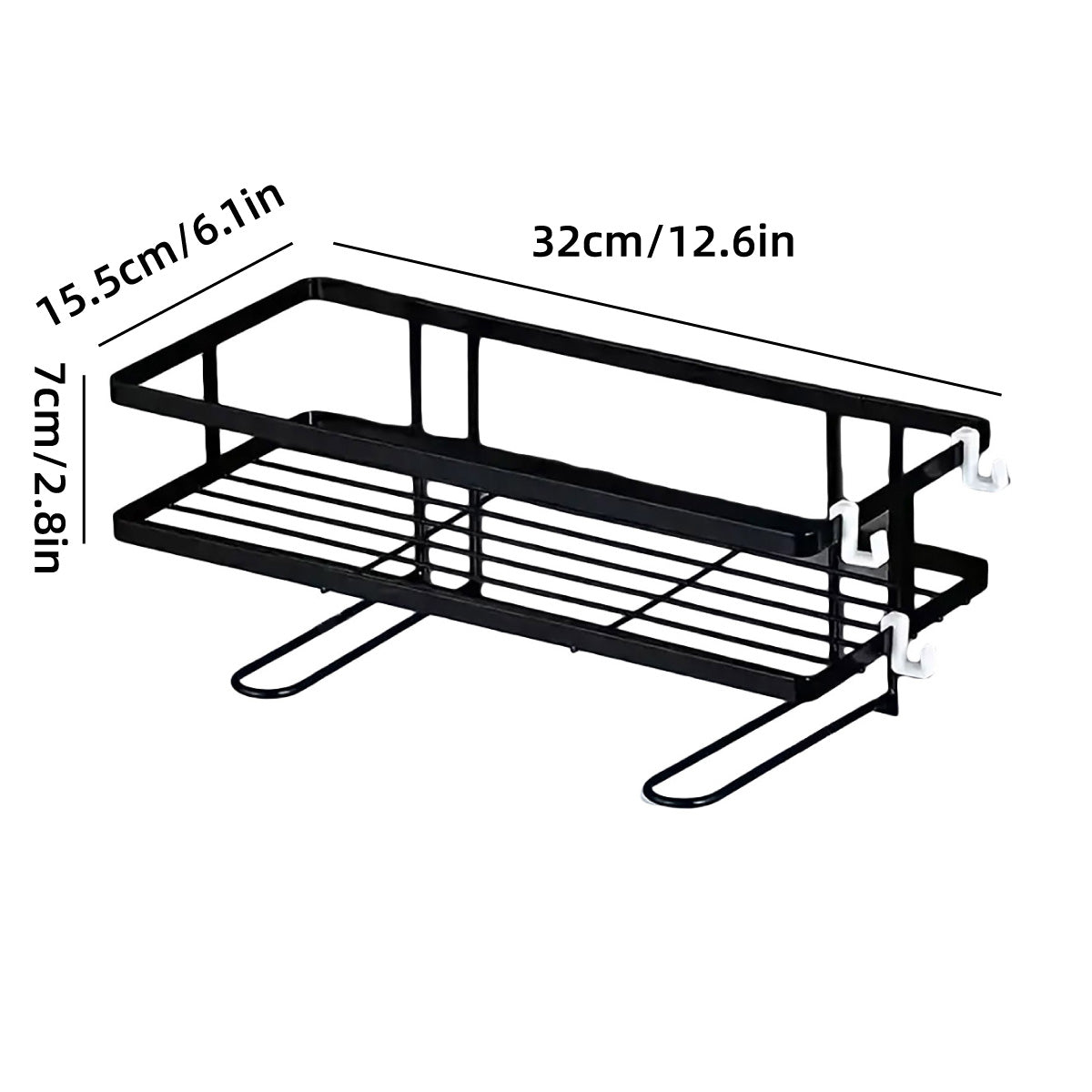 Wall Mounted Steel Bathroom Storage Rack Over The Toilet