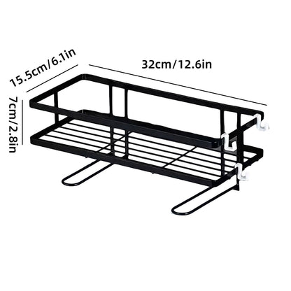 Wall Mounted Steel Bathroom Storage Rack Over The Toilet