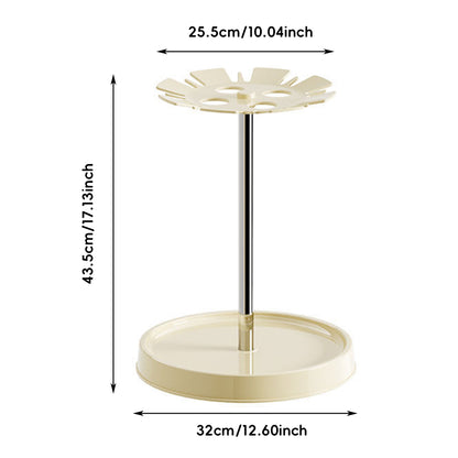 Umbrella Storage Rack with Drain Tray and Top Hooks