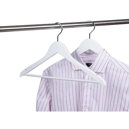 10PCS Wooden Suit Hangers with Slim Space Saving Design