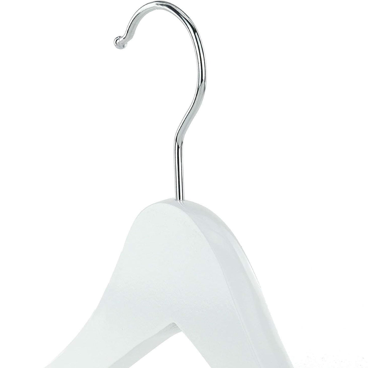 10PCS Wooden Suit Hangers with Slim Space Saving Design