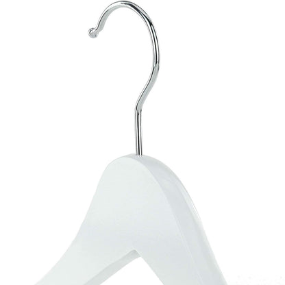 10PCS Wooden Suit Hangers with Slim Space Saving Design
