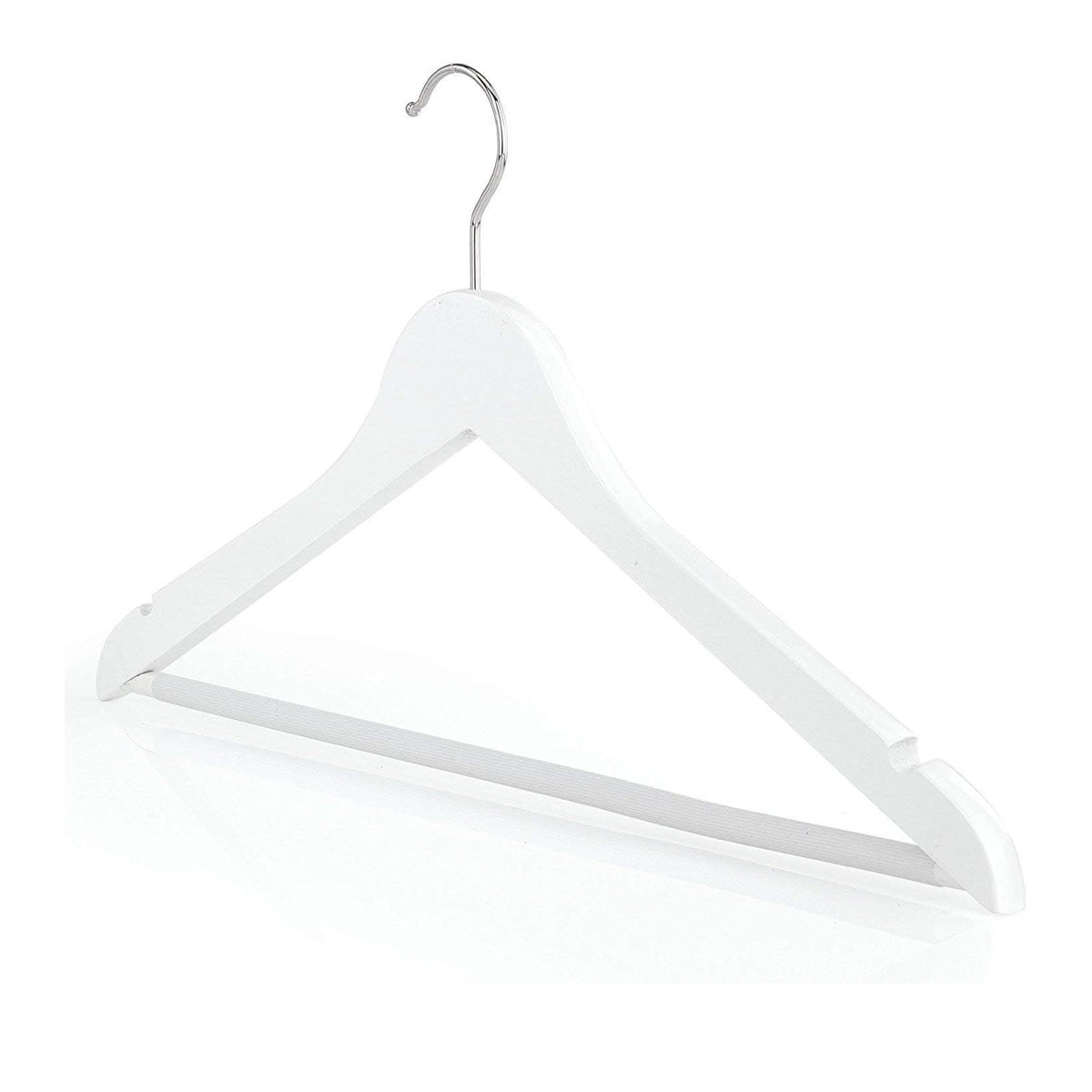 10PCS Wooden Suit Hangers with Slim Space Saving Design