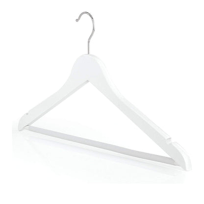 10PCS Wooden Suit Hangers with Slim Space Saving Design