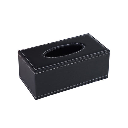 PU Leather Tissue Box Holder for Hotel and Office Table Decor