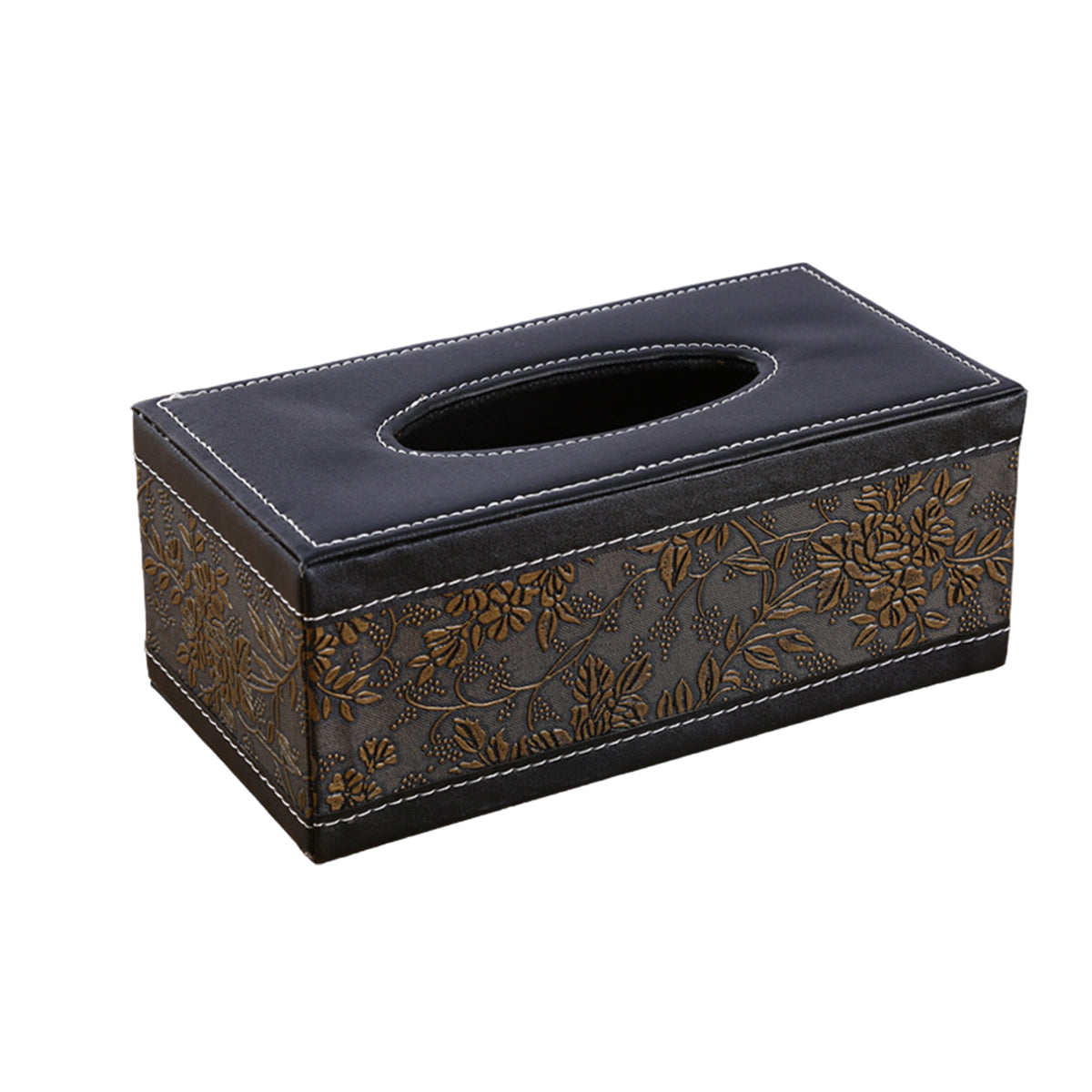 PU Leather Tissue Box Holder for Hotel and Office Table Decor