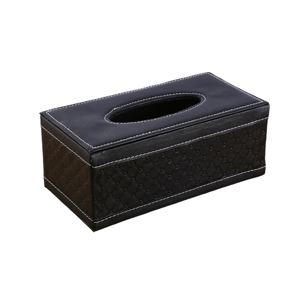 PU Leather Tissue Box Holder for Hotel and Office Table Decor