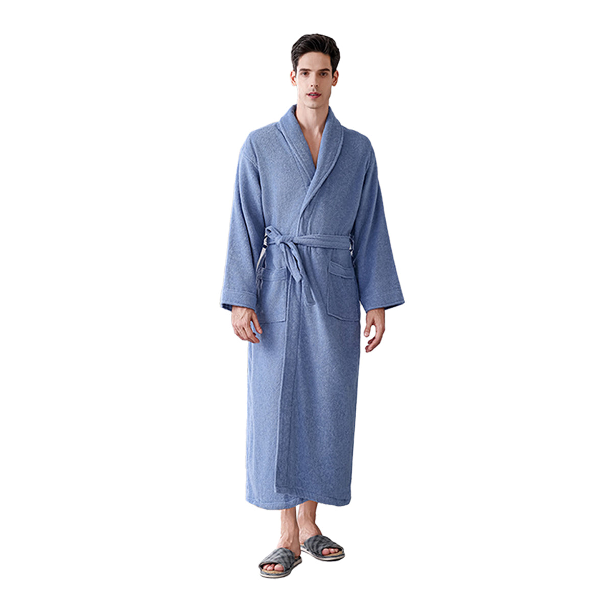 Cotton Bathrobe Quick Dry Absorbent Comfortable for Home Hotel Use