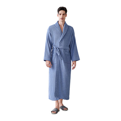 Cotton Bathrobe Quick Dry Absorbent Comfortable for Home Hotel Use