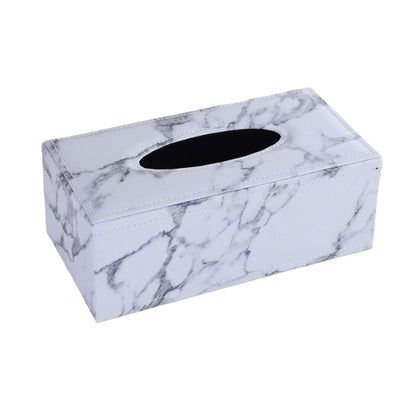 PU Leather Tissue Box Holder for Hotel and Office Table Decor