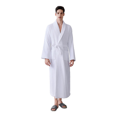 Cotton Bathrobe Quick Dry Absorbent Comfortable for Home Hotel Use