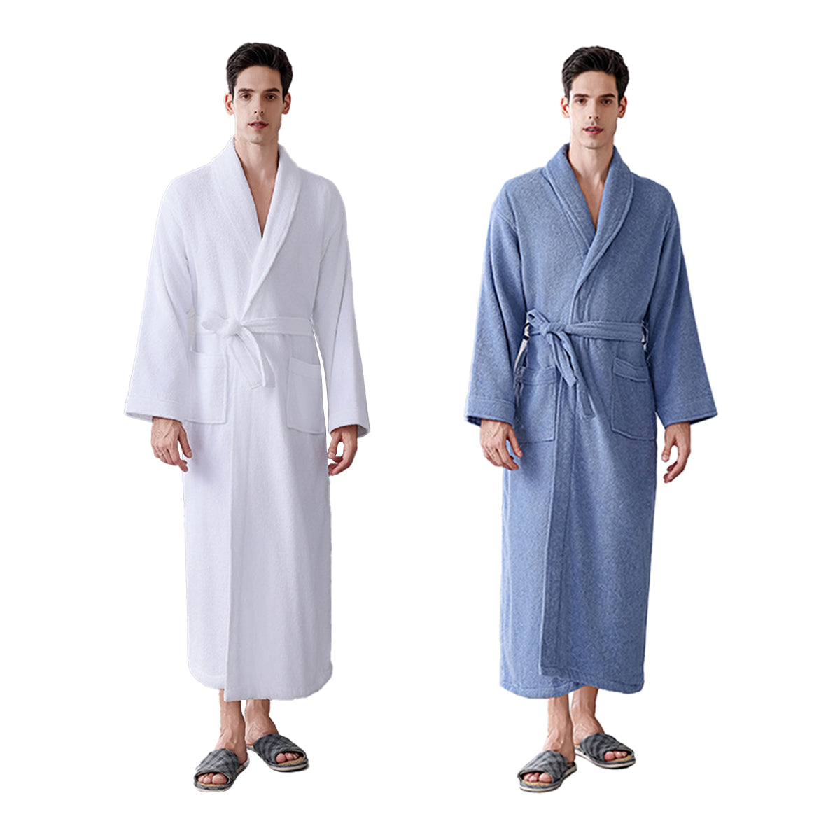 Cotton Bathrobe Quick Dry Absorbent Comfortable for Home Hotel Use