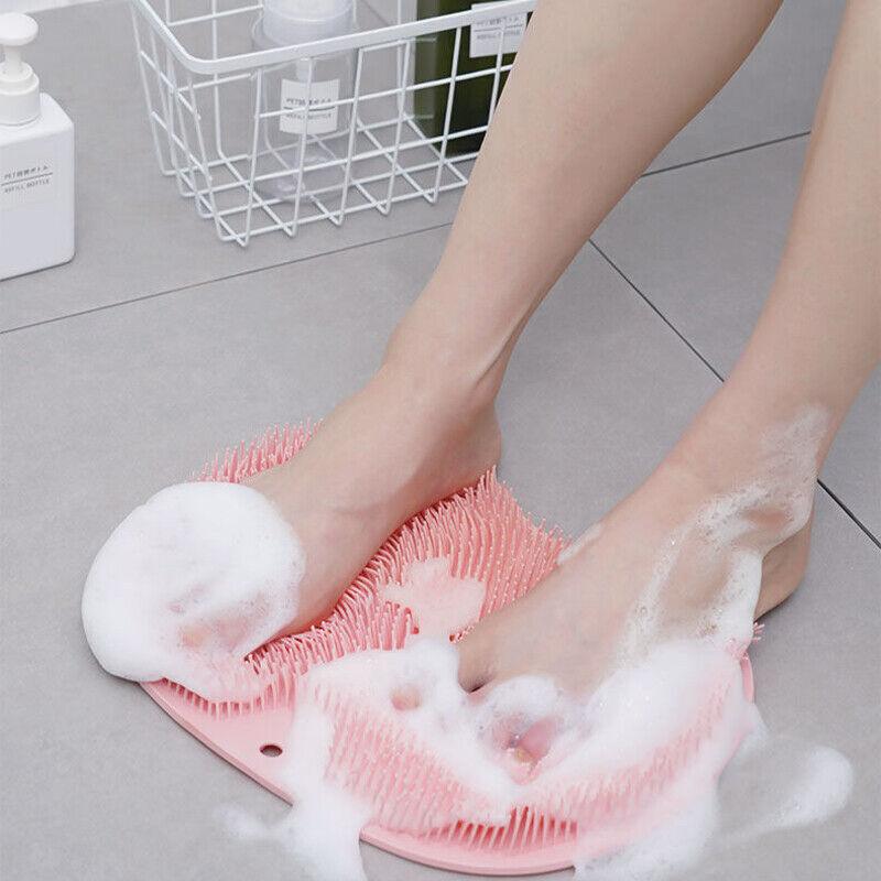 Shower Foot Scrubber Mat with Suction Cups for Exfoliating