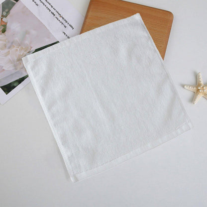 6PCS White Cotton Hotel Face Towels Thick and Soft