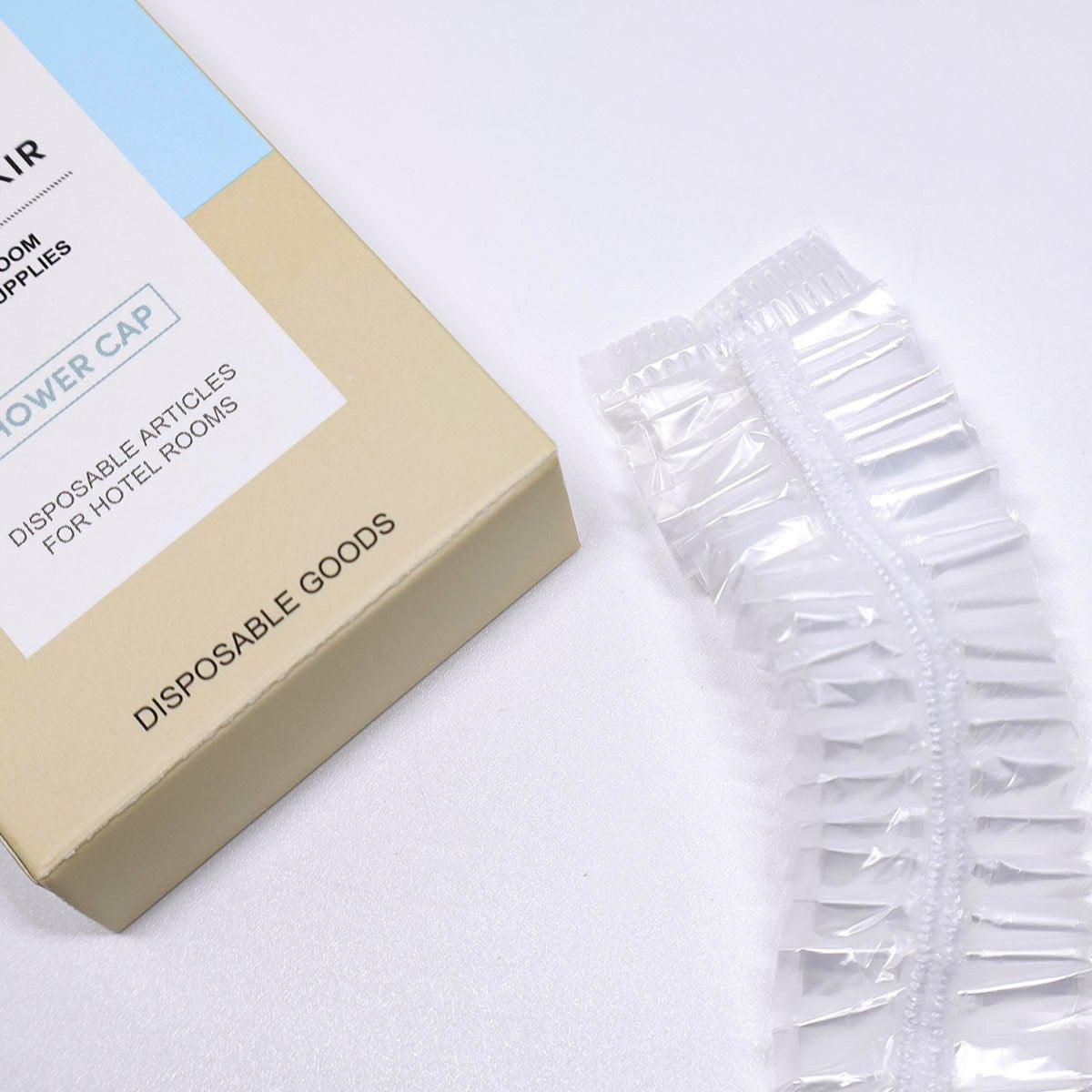50PCS Individually Wrapped Disposable Shower Caps Pack