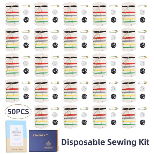 50PCS Hotel Travel Emergency Sewing Kits Assorted Set