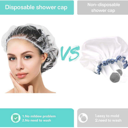 50PCS Individually Wrapped Disposable Shower Caps Pack