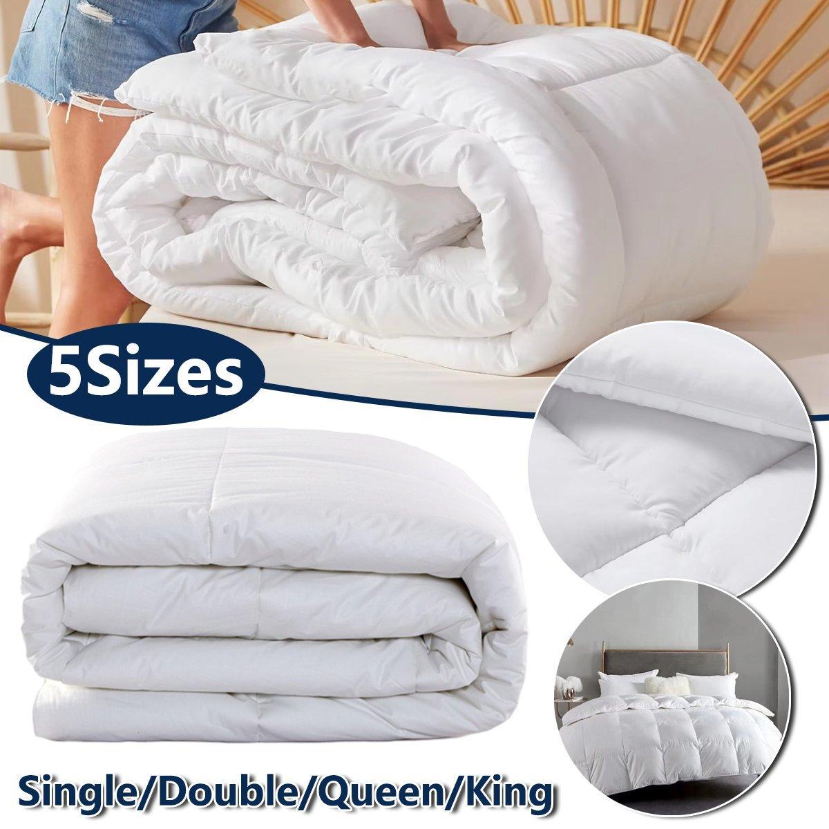Luxury Hotel Microfiber Down Alternative Quilt Comforter