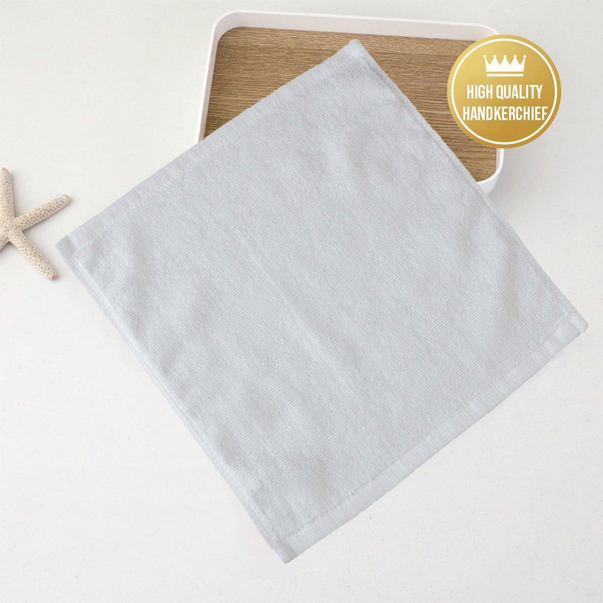 6PCS White Cotton Hotel Face Towels Thick and Soft