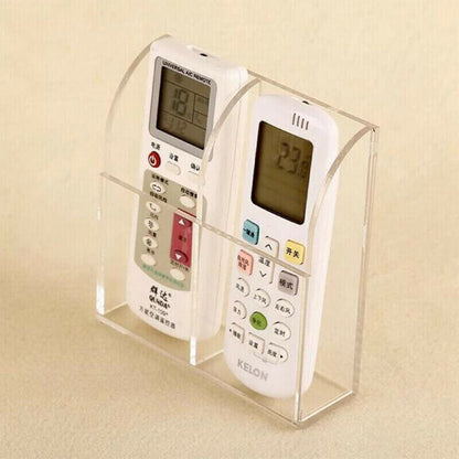 Clear Acrylic Wall Mounted Remote Control Holder Organizer