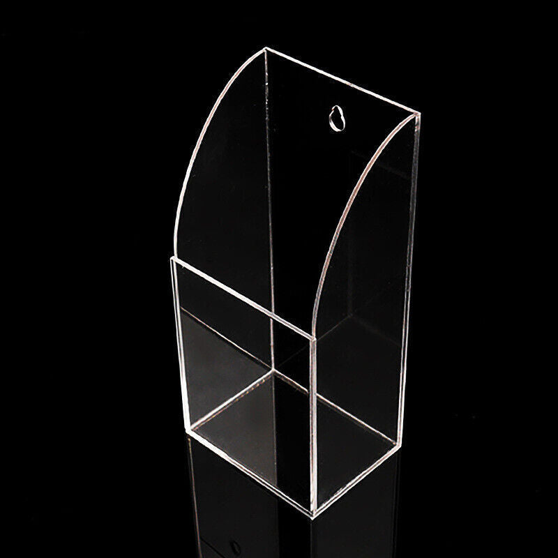 Clear Acrylic Wall Mounted Remote Control Holder Organizer