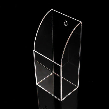 Clear Acrylic Wall Mounted Remote Control Holder Organizer
