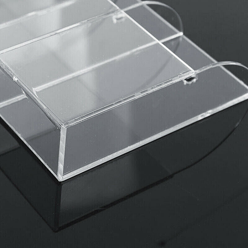 Clear Acrylic Wall Mounted Remote Control Holder Organizer