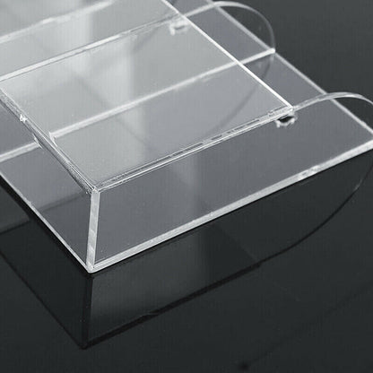 Clear Acrylic Wall Mounted Remote Control Holder Organizer