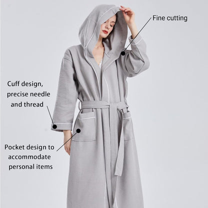 Hooded Bathrobe Quick Dry Absorbent for Daily Home and Hotel Use
